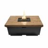 French Barrel Oak Contempo Gas Fire Pit Table - Square image number 0