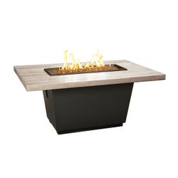 Silver Pine Cosmo Gas Fire Pit Table - Rectangle