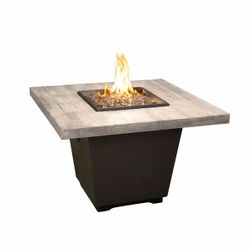 Silver Pine Cosmo Gas Fire Pit Table - Square