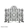 Avalon Two Panel Arched Fireplace Screen With Sides image number 0