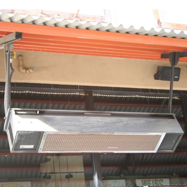 Sunpak Direct Spark Gas Patio Heater 25,000 BTU - Stainless Steel image number 1