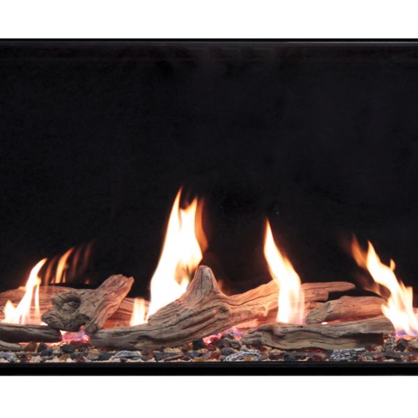 Plaza Double-Sided Glass Barrier Direct Vent Fireplace - 75" image number 3