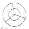 Stainless Steel Natural Gas Fire Ring Burner - 12"