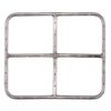 Stainless Steel Natural Gas Rectangular Fire Ring - 18"