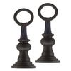 Painted Black Andirons for Napoleon Fireplaces