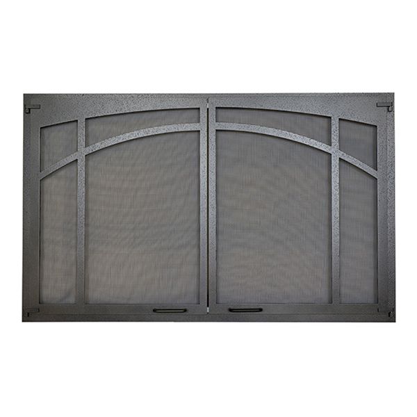 Arched Textured Iron Screen Door - 42" image number 0