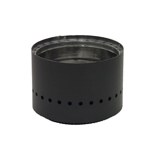 Metal-Fab 8" Double Wall Black Stove Pipe - 8" Adapter