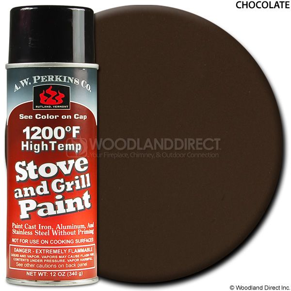 A.W. Perkins Chocolate Spray On Stove Paint - Large image number 0
