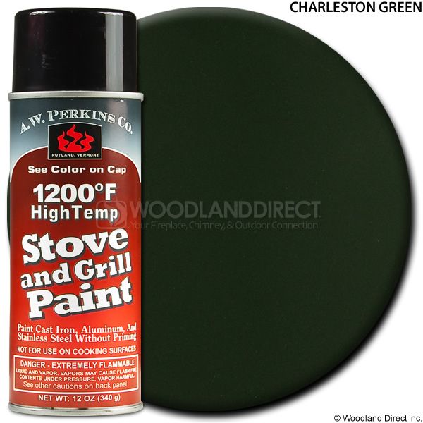 A.W. Perkins Charleston Green Spray On Stove Paint - Large