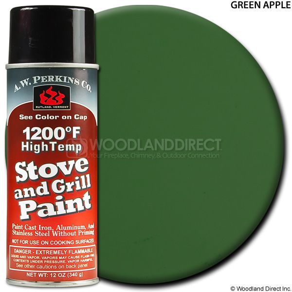 A.W. Perkins Green Apple Spray On Stove Paint - Large image number 0
