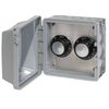 120V Infratech In-Wall Double Regulator Box with Cover image number 0