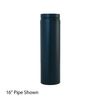 16" Painted Direct Vent Pipe Slip Section - 4" Dia image number 0