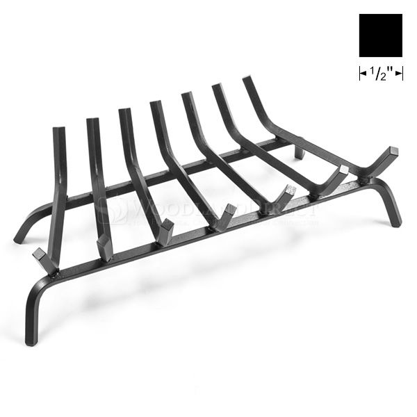 Oxford 1/2" Steel Zero Clearance Fireplace Grate - 22" image number 3