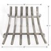 Lumino Stainless Steel Contoured Lifetime Fireplace Grate - 22" image number 1