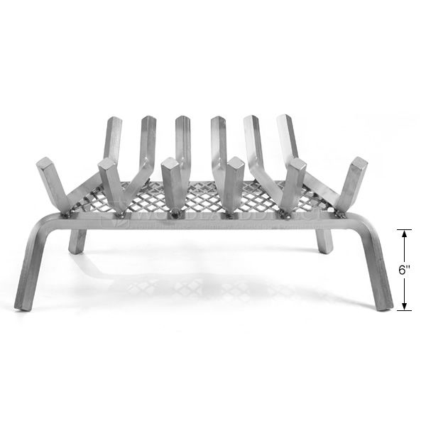Lumino Stainless Steel Ember Lifetime Fireplace Grate - 22" image number 2