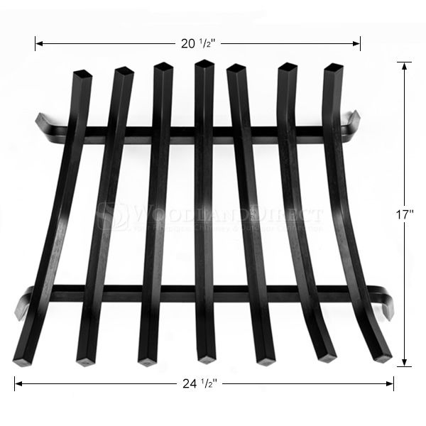 7-Bar Tapered Fireplace Grate - 24 1/2" image number 1