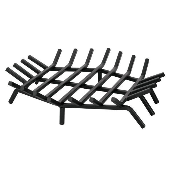 Hex Shape Outdoor Fireplace Grate - 24" image number 0