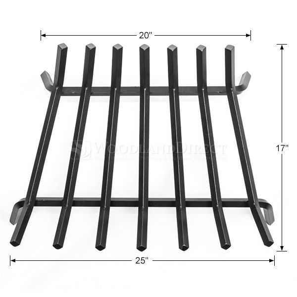 Oxford 5/8" Steel Fireplace Grate - 25" image number 4