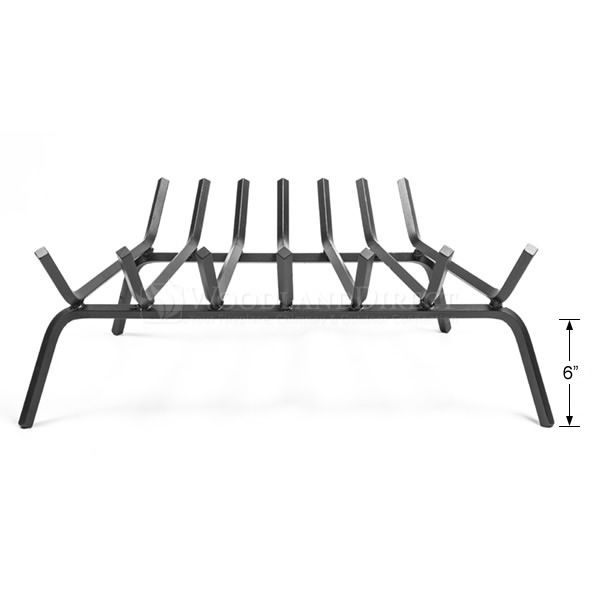 Oxford 1/2" Steel Fireplace Grate - 25" image number 2