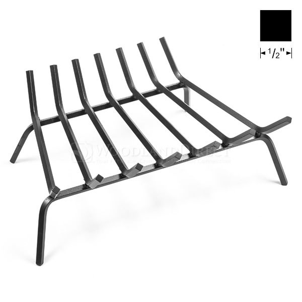 Oxford 1/2" Steel Fireplace Grate - 25" image number 0