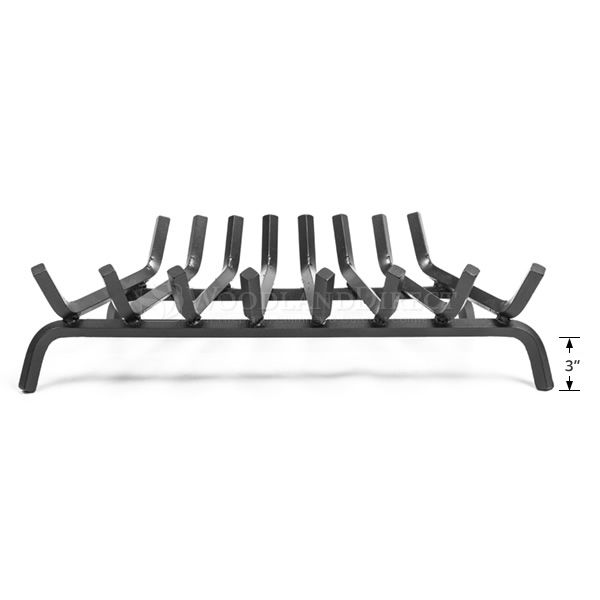 Oxford 5/8" Steel Zero Clearance Fireplace Grate - 25" image number 5