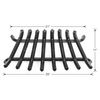 Stronghold Zero Clearance Lifetime Fireplace Grate - 25"