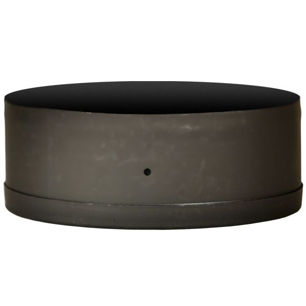 8" Diameter Champion Premium Single Wall Black Stove Pipe Tee Cap