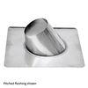 4" Diameter Champion Stainless Steel Flat Roof Flashing for Pellet Pipe image number 0