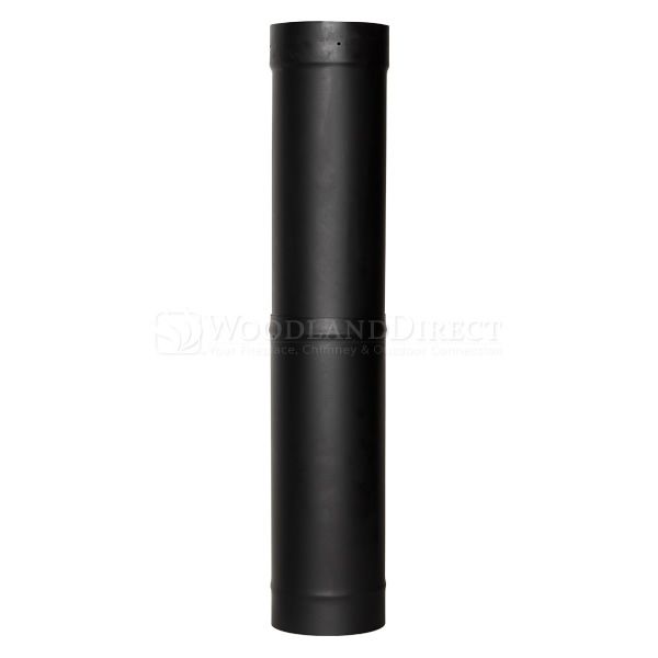 7" Premium Single Wall Blk Telescoping Stove Pipe 38"-70" length