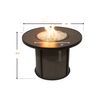 Stonefire Round Crystal Gas Fire Pit Table - 32" image number 1