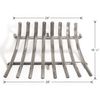 Lumino Stainless Steel Contoured Lifetime Fireplace Grate - 28" image number 4