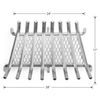 Lumino Stainless Steel Ember Lifetime Fireplace Grate - 28"