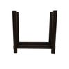 Woodhaven Black Indoor/Outdoor Firewood Rack - 2'