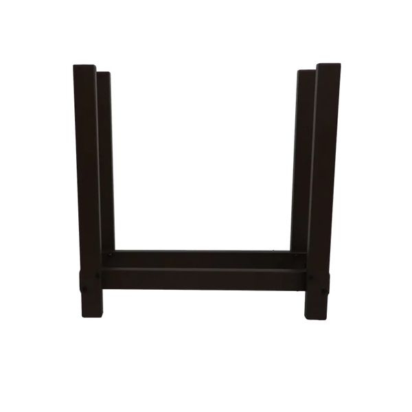 Woodhaven Black Indoor/Outdoor Firewood Rack - 2'