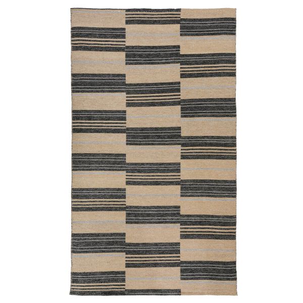 Indoor/Outdoor Colton Stripe Charcoal Rug - 8' x 10'