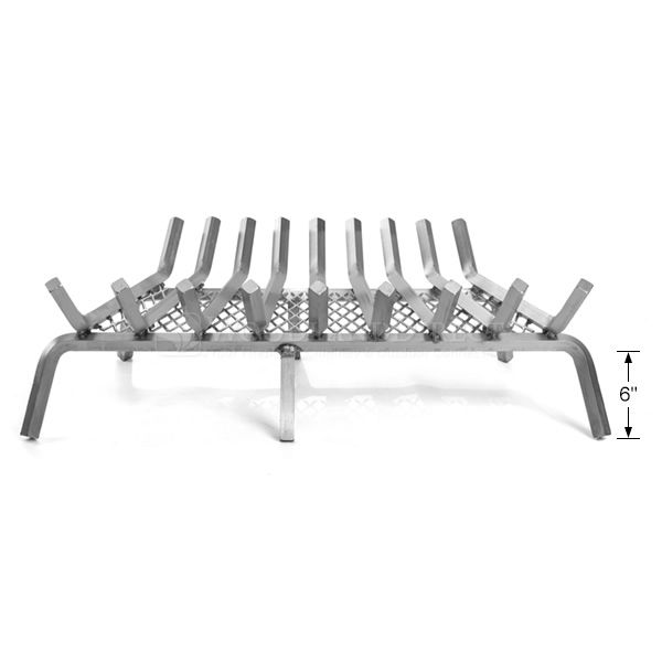 Lumino Stainless Steel Ember Lifetime Fireplace Grate - 32" image number 2