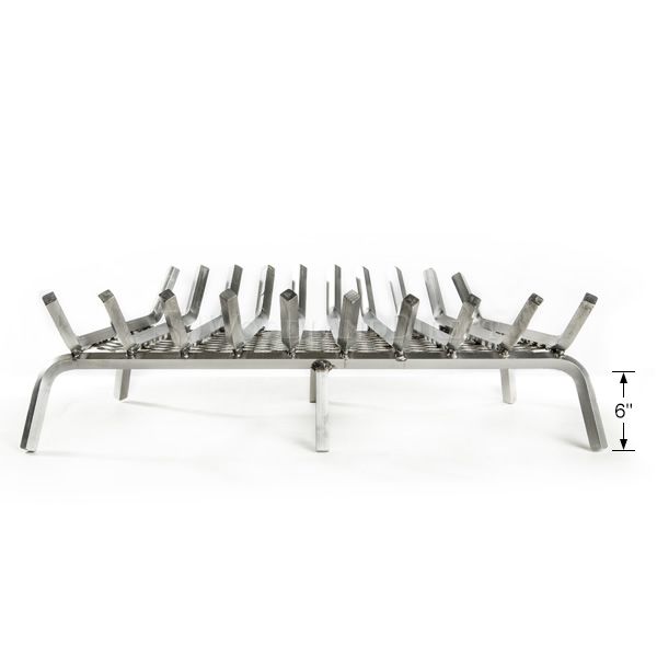 Lumino Stainless Steel Ember Lifetime Fireplace Grate - 35" image number 2