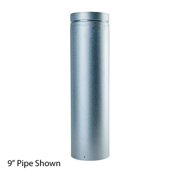 36" Unpainted Direct Vent Pipe - 4" Dia image number 0