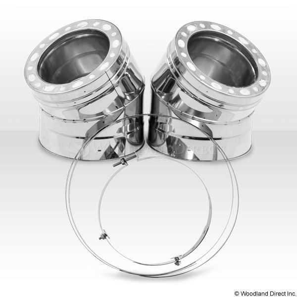 6" Champion 30º 304L Stainless Steel Elbow Kit image number 0