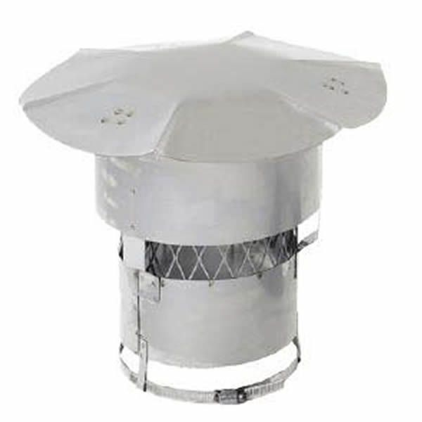 6" Diameter Champion Hybrid Flex Quick Cap with Screen and Guard image number 0