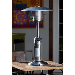 Fire Sense Table Top Patio Heater - Stainless Steel