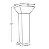 Full Length Outdoor Square Patio Heater Vinyl Cover