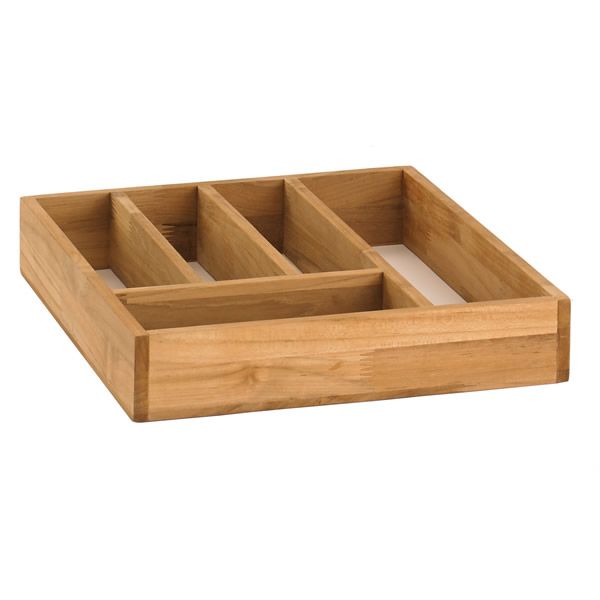 Pacific Teak Cutlery Tray image number 0