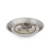 Round Stainless Steel Crystal Fire Pit Burner - 20"