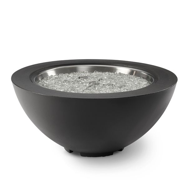 Cove Round Midnight Mist Manual Ignition Fire Bowl - 42"