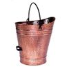 Copper Coal Hod / Pellet Bucket with Antique Finish - 18"H
