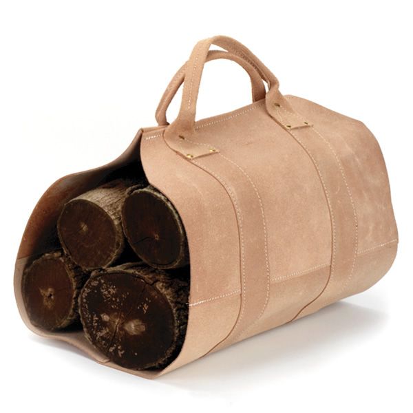 Leather firewood carrier sale