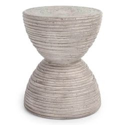 Corey Outdoor Accent Table Light Gray