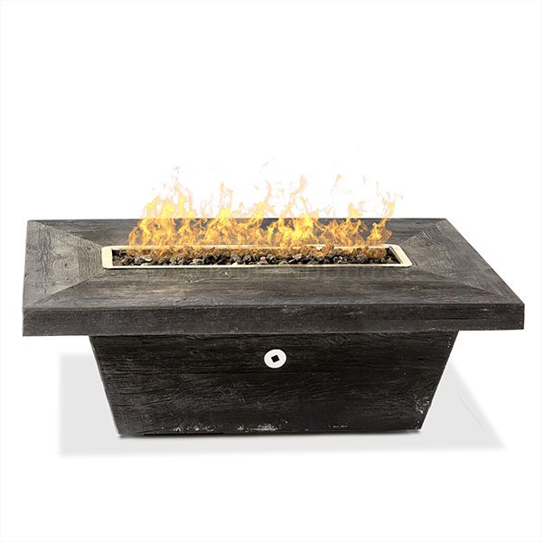 Carson Gas Fire Pit Table Low Profile Woodland Direct
