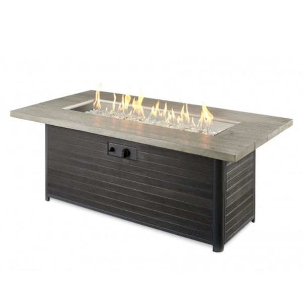 Cedar Ridge Linear Gas Fire Pit Table - Manual Ignition image number 0